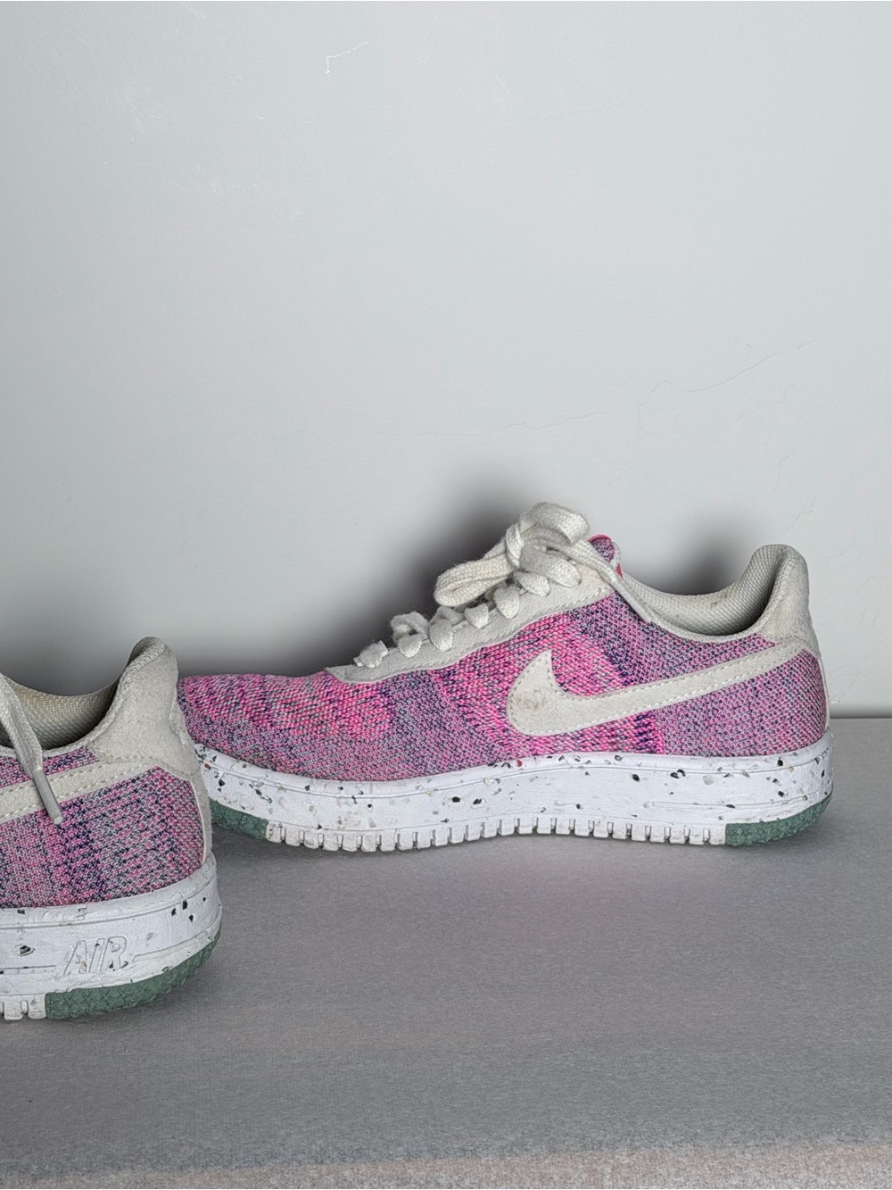 Nike - (WMNS) Nike Air Force 1 Crater Flyknit 'Fuchsia Glow' Size 7 - Picture 8 of 13